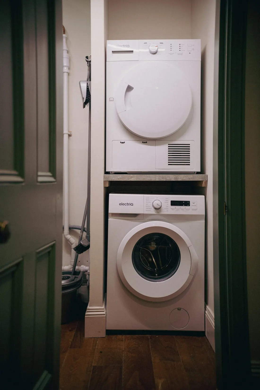 The utility with washer and separate dryer